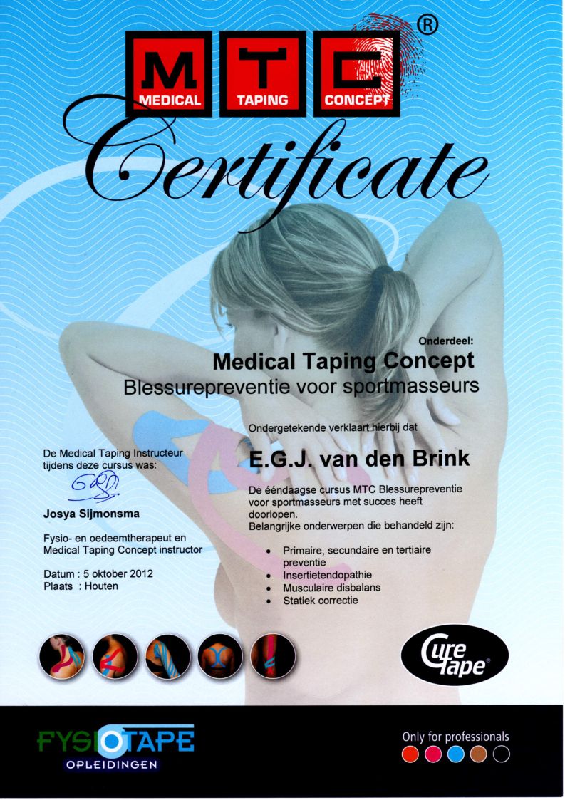 Medical Taping Concept blessure preventie